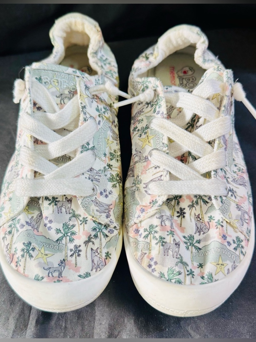 WomenWhite Multicolor Patterned Casual Sneakers Cream